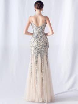 Sexy Elegant Long Wedding Evening Dresses for Women 2026 Mesh Birthday Party Dresses Woman Pink Maxi Sequin Summer Dress Vestido