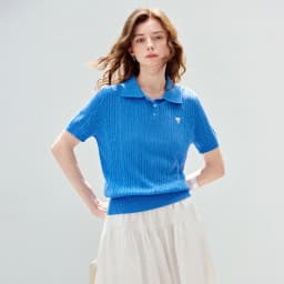 TOYOUTH Women Knit Top Summer 2026 Tianshuang Linen High Intelligence Retro Cable Knit Temperament Short Sleeve Elegant Style