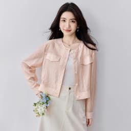 SENTUBILA Lyocell Women Shirt Shacket Single Breasted Long Sleeve Tops 2026 Spring Autumn Cropped Shirts & Blouses 151C57854