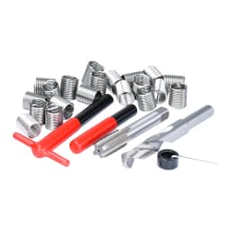 XCAN Thread Repair Tool 25pcs M3/M4/M5/M6/M7/M8/M10/M12/14 for Restoring Damaged Thread Spanner Wrench Twist Drill Bit Hand Tool