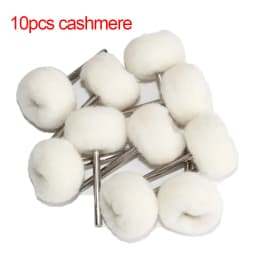 1" Wool Felt Grinding Sanding Head Abrasive Buffing Wheel 2.35/3mm Shank Cotton Thread Polishing Mini Brush for Dremel Dril