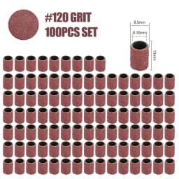 CMCP Sanding Drum Set Grit #80 #100 #120 Dremel With Sanding Mandrels Sanding Bands For Dremel Rotary Tools Abrasive Tools