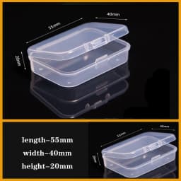 Transparent Plastic Box Screw Compartment Box Jewelry Earring Display Case Container Clear Terminal Organizer Tool Storage Boxes