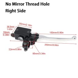 22MM M8/M10 Motorcycle Upper Front Brake Clutch Master Cylinder CNC Clutch Pump Reservoir Pump Lever Left Right Fit for Honda