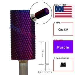 RolinStar 6.6 Large Barrel Silver Steel Carbide High Quality Remove Gel Polish 4XC Acrylic