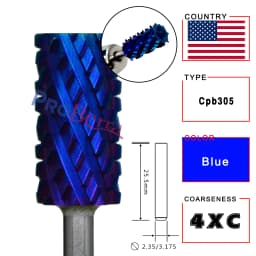 RolinStar 6.6 Large Barrel Silver Steel Carbide High Quality Remove Gel Polish 4XC Acrylic