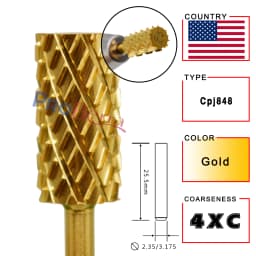 RolinStar 6.6 Large Barrel Silver Steel Carbide High Quality Remove Gel Polish 4XC Acrylic