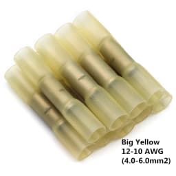 10/20/30/50PCS Heat Shrink Insulated Butt Connectors Splice Electrical Crimp Terminals Waterproof AWG 22-18 AWG 16-14 AWG 12-10