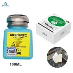 MECHANIC Alcohol Bottle 180ML Plastic Liquid Container for iPhone Repair Motherboard Cleaning ESD Fluid Dispenser Mechanic Tools