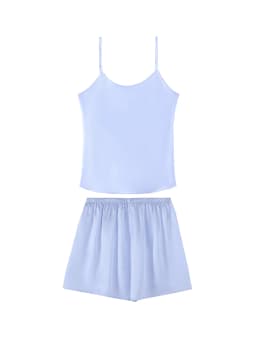 SuyaDream. Women Camis and Shorts, 19MM 100%Real Silk, Sleeveless Chic Summer Set, 2024 Solid Camisoles, White, Pink, Beige