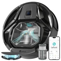 Lefant M320 6000Pa Powerful Suction Robot Vacuum Cleaner with Mop ,210 Mins Runtime,800ML Visible Dustbin,Carpet Detection