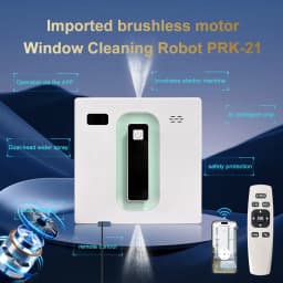 PuRuiKai Robot Electric Automatic Window Cleaning Robotic , With APP/Remote Control,With Voice Broadcast Two-way Automatic Spray