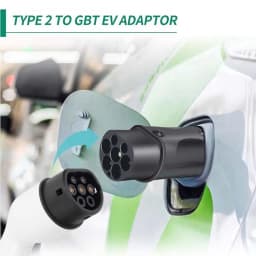 Teschev EV Charger Adapter Type1 to Type2 Charging Connector Type 2 to GBT Plug Adapter for Electric Car Accessories