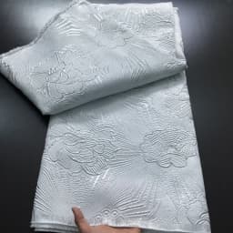 Nigerian Jacquard Lace Fabric 2025 High Quality 5 Yards Gilding African French Brocade Lace Fabric Elegant Dress for Women A4234