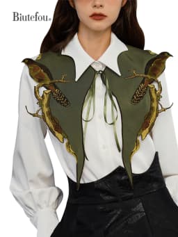 Detachable Collars for Women, Small Shawl, Embroidered Accessories, Four Seasons, Decoration, Original Design
