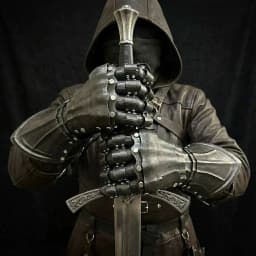 3D Printing Techwear Cyberpunk Mechanical Arm Armor Long Glove Retro Handsome Cosplay Costume Gift For Man