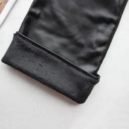 New Women's Super Long Leather Gloves Over Elbow Fashion Black Imported Sheepskin High Quality Mink Leather Touch Screen Gloves