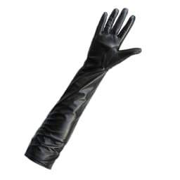 Customize Men's Gloves Real Leather Extra Long Straight Style Sheepskin Winter Warm Cuff New Women's Long Glove Opera