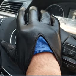 highshine unlined goat leather touch screen winter gloves for men black