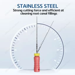 Twoendo Dental 25mm Endodontic 2 Boxes Stainless Steel C+ File Hand Use Endo Files Optional Sizes Used For Root Cleaning