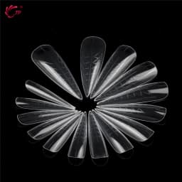 TP 75pcs/150pcs Stiletto Dual Form Nail Acrylic Quick Building Gel Mold Full Cover Extension Upper Mold False Nail Tips Top Form