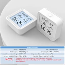 Tuya WiFi Zigbee Temperature Humidity Sensor APP Remote Monitor For Smart Home Var SmartLife Workwith Alexa Google Assistant
