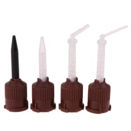 Wholesale 50Pcs/Pack Dental Materials Impression Mixing Tips Temporary Silicon Rubber Dispenser Gun Mix Head Dentist Tools 3.5mm
