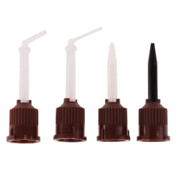 Wholesale 50Pcs/Pack Dental Materials Impression Mixing Tips Temporary Silicon Rubber Dispenser Gun Mix Head Dentist Tools 3.5mm