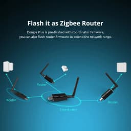 SONOFF ZB Dongle-E USB Dongle Zigbee 3.0 Gateway Analyzer Wireless Zigbee Router with Antenna ZHA Zigbee2MQTT Interface Capture