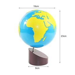 Montessori Geography Materials Globe of World Parts/ Continents Preschool Early Educational Equipment Kids Culture Learning Toys
