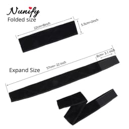 Nunify Non-slip Soft Velvet Women Wig Grips Headband Women Velvet Wig Accessories Grip Scarf Headband Adjustable