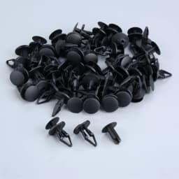 Yetaha 50pcs Universal Car Fender Fastener Push Type Rivet Fixed Clamp Plastic Retaining Clips For Ford Buick Chevrolet