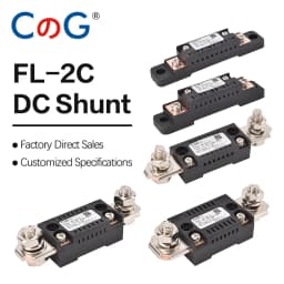 CG FL-2C 10A 15A 20A 30A 50A 75A 100A 75mV Digital Voltage DC Shunt Analog Ammeter Current Meter Shunt Resistor With Base