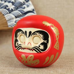 Japanese Ceramic Daruma Statue, Lucky Charm, Zen Ornament, Fengshui Figurine, Money Box, Home Tabletop Decoration, Gifts, 4"