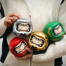 Japanese Ceramic Daruma Statue, Lucky Charm, Zen Ornament, Fengshui Figurine, Money Box, Home Tabletop Decoration, Gifts, 4"