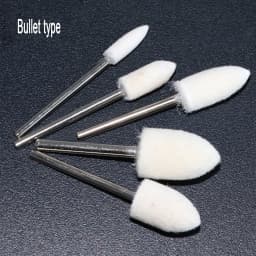 10Pcs Wool Felt Mounted Polishing Buffing Wheel OD 3-20mm grinding head For Dremel Drill Rotary Tool 3mm Shank