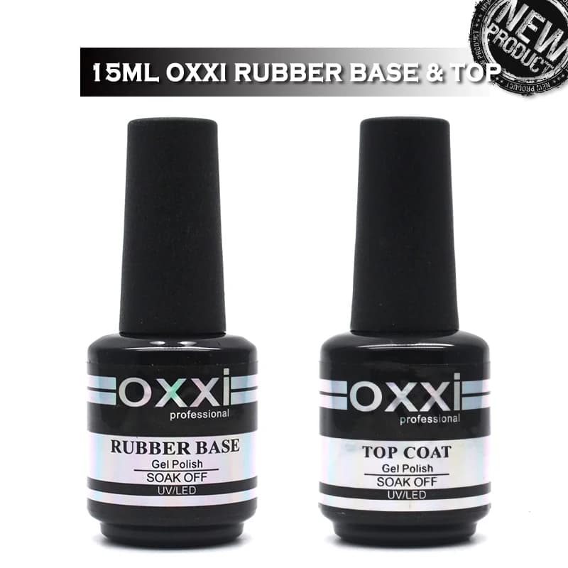 Oxxi Latest 15ml Nail Rubber Base Coat Semi Permanant UV Gel Varnishes Primer for Nails Matte Top Coat Nail Art Base Top Gellak