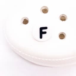 Single Letter 1Pcs Word Solid Color Silicone Shoes Button Accessories Shoe Decoration DIY Wristband Kids X-mas Gift