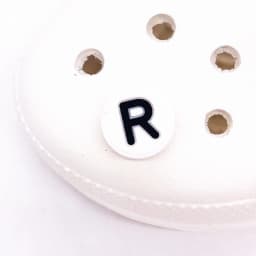 Single Letter 1Pcs Word Solid Color Silicone Shoes Button Accessories Shoe Decoration DIY Wristband Kids X-mas Gift