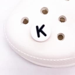 Single Letter 1Pcs Word Solid Color Silicone Shoes Button Accessories Shoe Decoration DIY Wristband Kids X-mas Gift