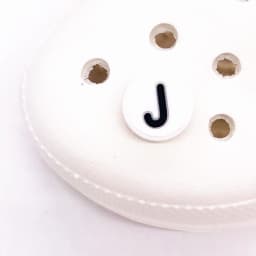 Single Letter 1Pcs Word Solid Color Silicone Shoes Button Accessories Shoe Decoration DIY Wristband Kids X-mas Gift