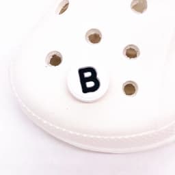 Single Letter 1Pcs Word Solid Color Silicone Shoes Button Accessories Shoe Decoration DIY Wristband Kids X-mas Gift