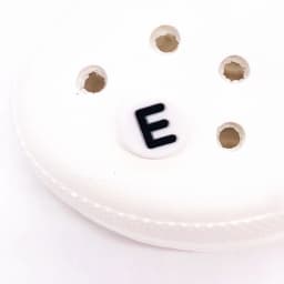 Single Letter 1Pcs Word Solid Color Silicone Shoes Button Accessories Shoe Decoration DIY Wristband Kids X-mas Gift