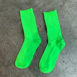 CHAOZHU Japanese Korea High School Girls High Socks Loose Solid Colors Double Needles Knitting Cotton Long Socks Women