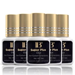 2/5/10 Bottles Original IB Ibeauty Super Plus Glue for Eyelash Extensions 5ml Korea IB Gold Cap False Eyelash Glue Makeup Tools