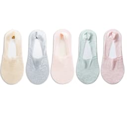 5 Pairs Fashion Women Girls Summer Socks Style Lace Flower Short Sock Antiskid Invisible Ankle Socks New 7 colors