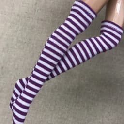 NEW Handmade 1 Pair Candy Color Stripe Stocking Socks for Blyth, Azone 30cm Dolls OB, Momoko, Licca 1/6 Dolls Accessories