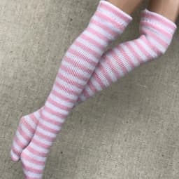NEW Handmade 1 Pair Candy Color Stripe Stocking Socks for Blyth, Azone 30cm Dolls OB, Momoko, Licca 1/6 Dolls Accessories