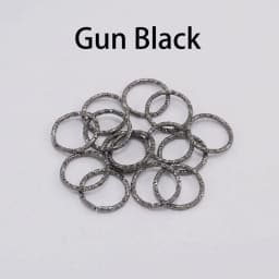50-100pcs 8-20mm Round Jump Rings Twisted Open Split Rings jump rings Connector For Jewelry Makings Findings Supplies DIY