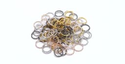 50-100pcs 8-20mm Round Jump Rings Twisted Open Split Rings jump rings Connector For Jewelry Makings Findings Supplies DIY